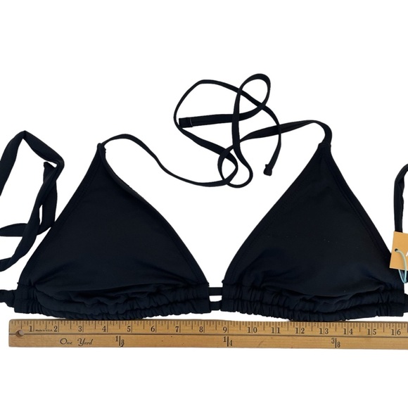 KONA SOL DOUBLE TUNNEL BIKINI TOP. BLACK. LARGE. - Picture 5 of 10